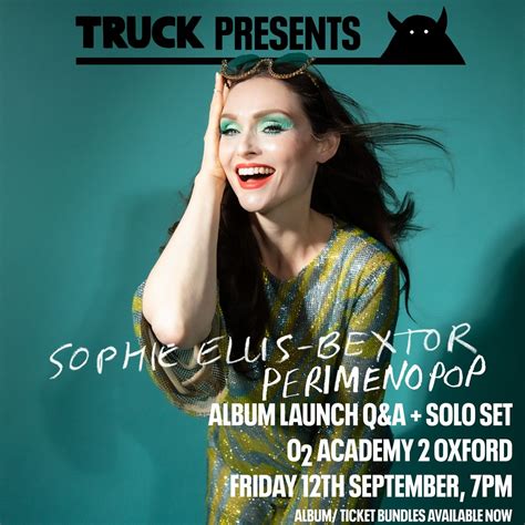 Sophie Ellis-Bextor: Album Launch Q&A + Solo Set, O2 Oxford Academy, 12 ...