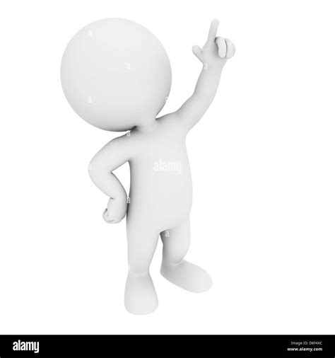 3d white character Stock Photo - Alamy
