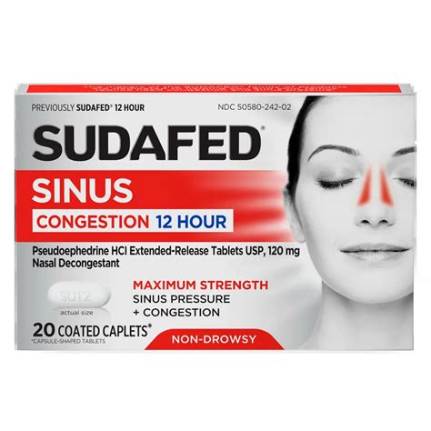 Try Our Most Powerful Decongestants | SUDAFED®