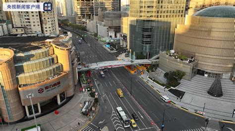 上海：徐家汇天桥连廊（一期）竣工向市民开放-人民图片网