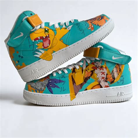 Digimon Evolution Custom Sneakers | Hand-Painted India | Moreiarty
