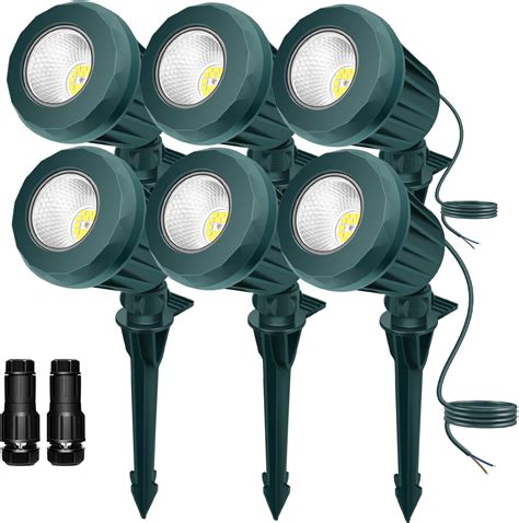 Holeva Low Voltage Landscape Lights: 10W Spotlight Outdoor 2700K Warm ...