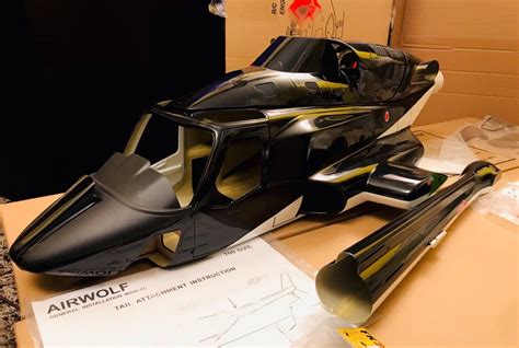 FUNKEY SCALE FUSELAGE AIRWOLF .60 (700)SIZE (NEW VERSION) BLACK COLOR ...