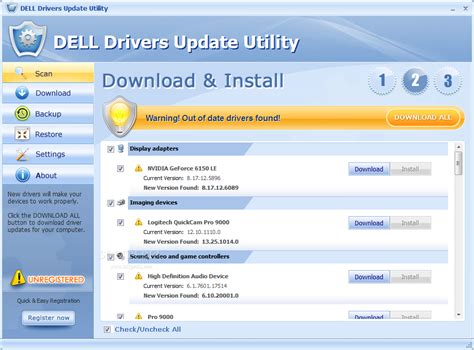Dell Driver Update Program 的图像结果