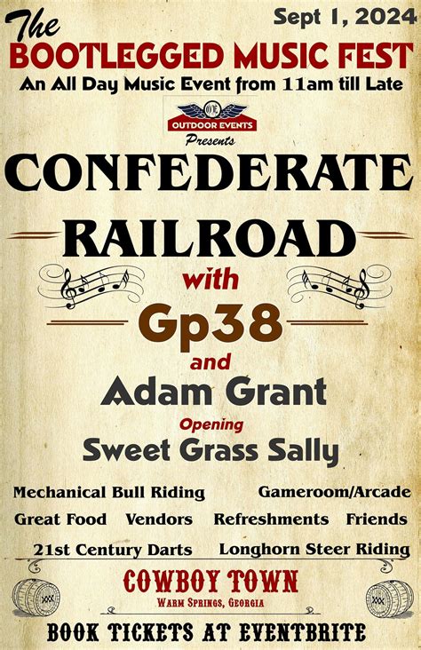 Outside Events Presents The Bootlegged Music Fest with Confederate ...