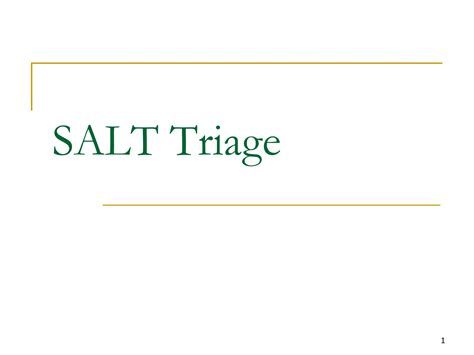 SALT_Triage_Powerpoint PARA HACER SELECCION DE PACIENTES | PPT