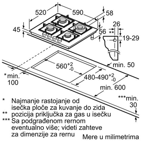 Ugradna ploča za kuvanje plin 60cm serija 4 Bosch PNH6B6B90 | Volim ...