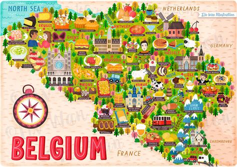 Belgium High-Resolution Map - Guide of the World