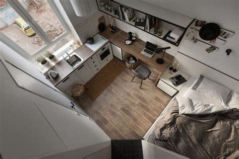 190 sqft kitchen, study, bed, bath on a second-floor micro-loft [Odessa ...