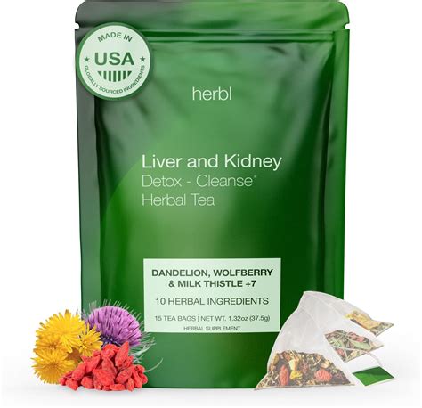 Amazon.com : Organic Dandelion Wolfberry Tea - Kidney and Liver Detox ...