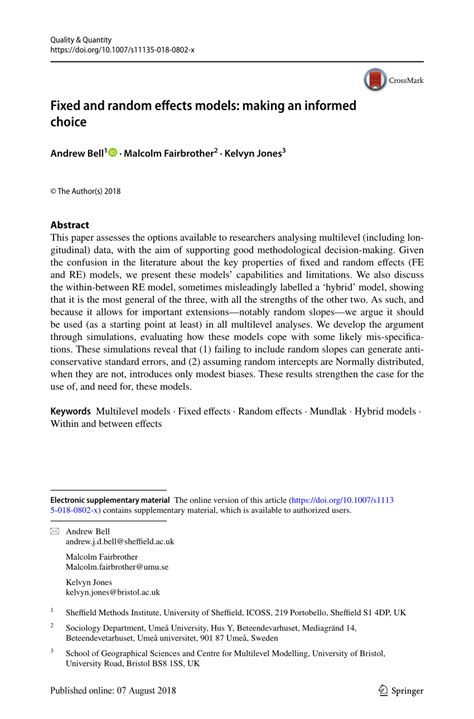 Image result for Fixed and Random Effects Models in Stata