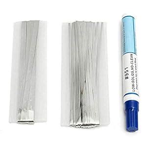 BIG BOOM® 20 M Tab Wire + 2M DIY Solar Bus Bar Wire Ribbon + 1Pcs 10ml ...