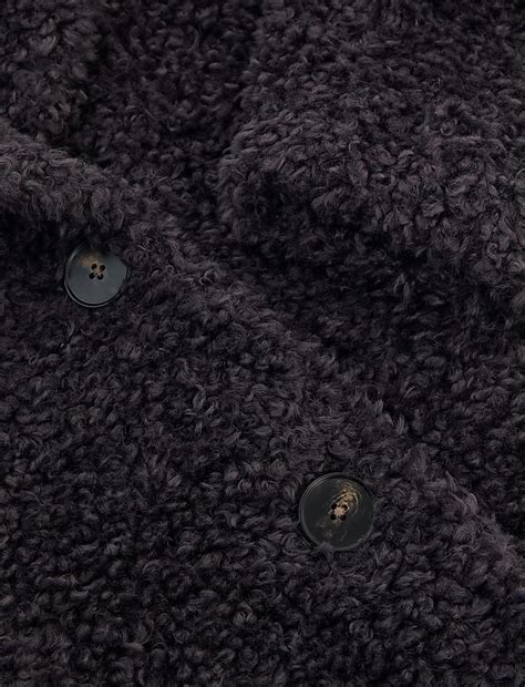 Buy Teddy Textured Single Breasted Coat at Marks & Spencer