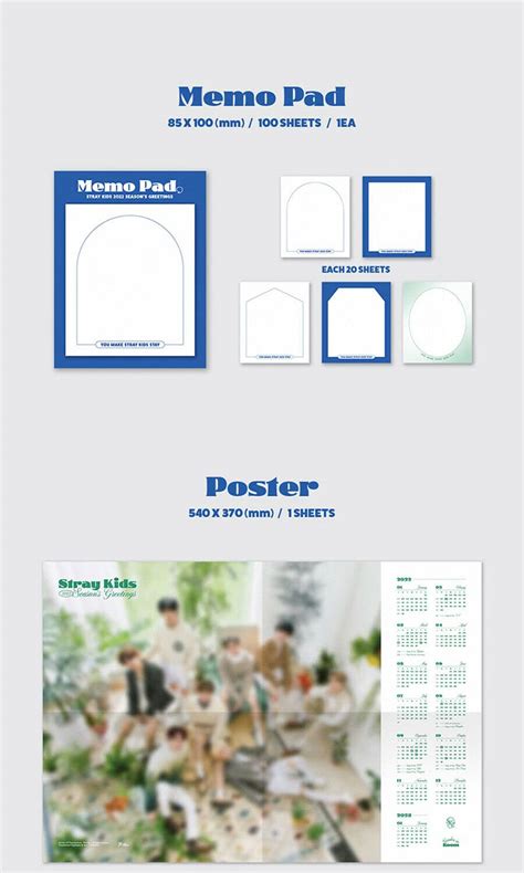 Buy STRAY KIDS 2022 SEASON’S GREETINGS [ ROOM, MATES ] ( Desk Calendar ...