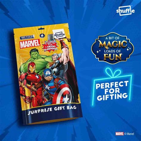 Marvel Superhero Surprise Bag for Kids by SHUFFLE Bundle | Art of Cards