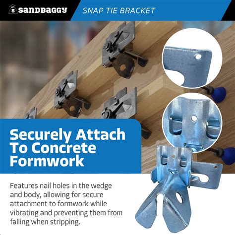 Heavy-Duty Snap Tie Brackets for Concrete Formwork – Sandbaggy