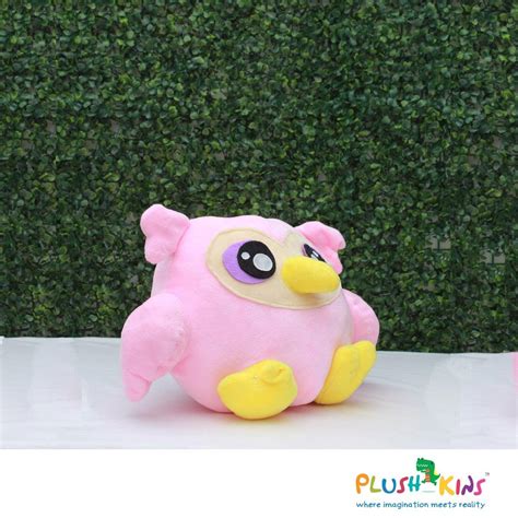 Buy Plushkins Owl, Premium Pink & Yellow Soft Toy for Kids, Aged 1-10 ...