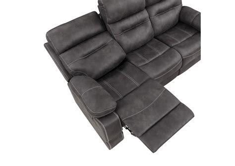 RUDGER GRAY RECLINING SOFA Ivan Smith Furniture