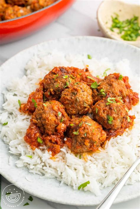 How To Cook Meatballs And Rice