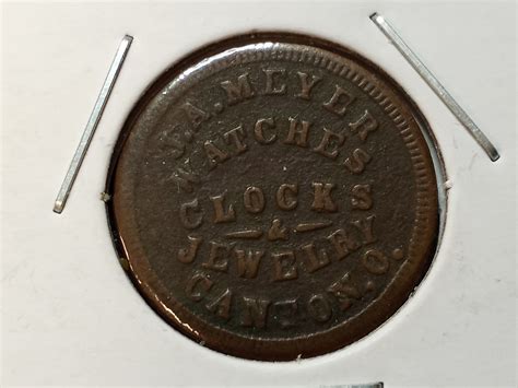 1863 J A Meyer Canton, OH Token - F 125A-1A1 - Better Grade | eBay