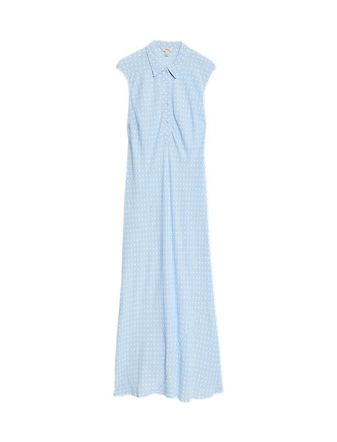 Buy Polka Dot Maxi Shirt Dress at Marks & Spencer