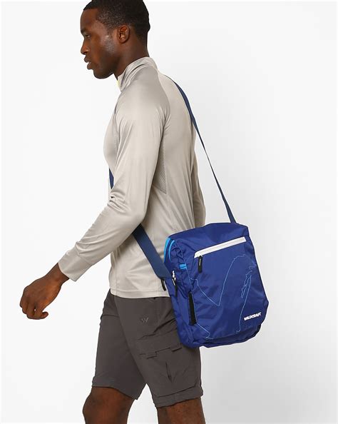 Buy Blue Wildcraft Water-Resistant Messenger Bag with Adjustable Sling ...