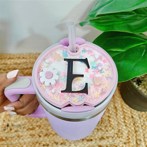 Personalised Stanley Shaker - Initial Bloom – Babble Wrap