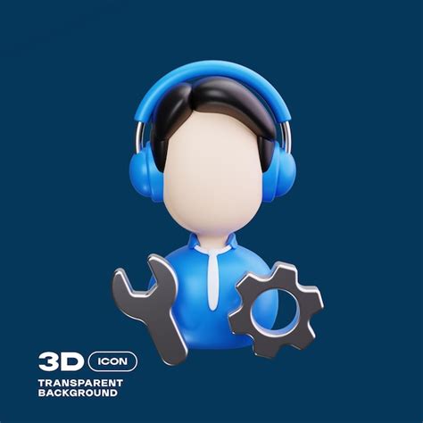Help desk 3d illustration icon | Premium PSD