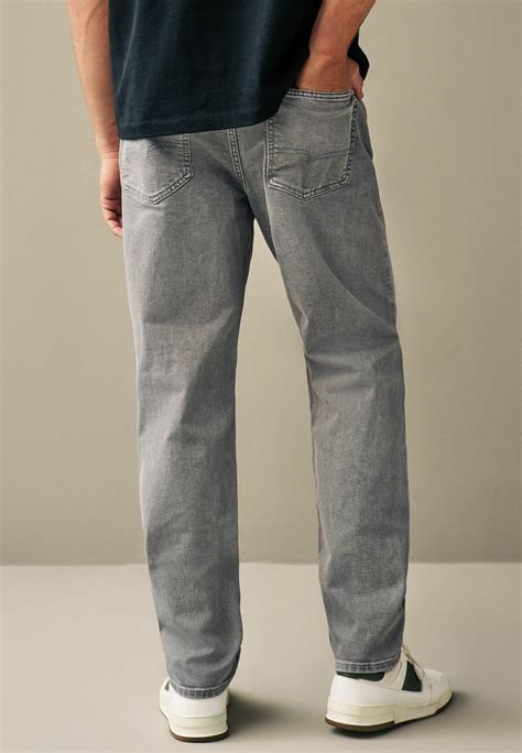 Next OVERDYED - Jeans Straight Leg - light grey | Grey jeans men, Light ...
