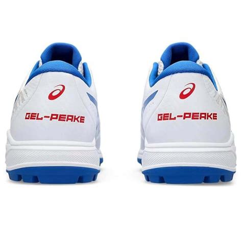 Asics Gel-Peake 2 Cricket Shoes (White/Tuna Blue) – Sportswing.in