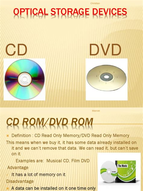 Optical Storage Devices: CD DVD | Download Free PDF | Dvd | Computer Data Storage