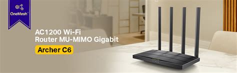 TP-Link Archer AC1200 Archer C6 Wi-Fi Speed Up to 867 Mbps/5 GHz ...