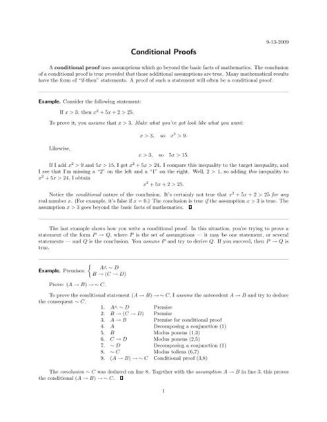Conditional Proofs 的图像结果