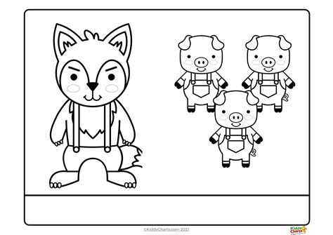 Three Little Pigs Wolf Coloring Pages
