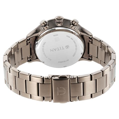 Buy Online Titan Urban Magic Brown Dial Multial Stainless Steel Strap ...