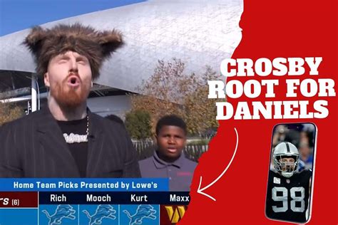 Las Vegas Raiders? Maxx Crosby howls after picking the correct winner of the Commanders vs ...