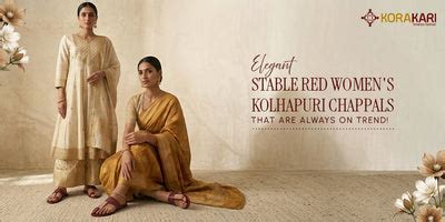 Elegant Stable Red Women’s Kolhapuri Chappal That Are Always on Trend