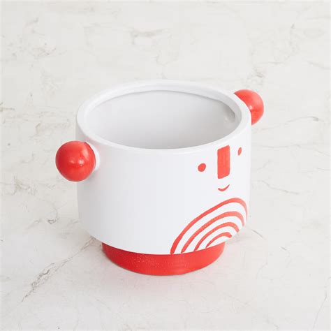 Buy Splendid Andre Ceramic Printed Face Planter from Home Centre at ...