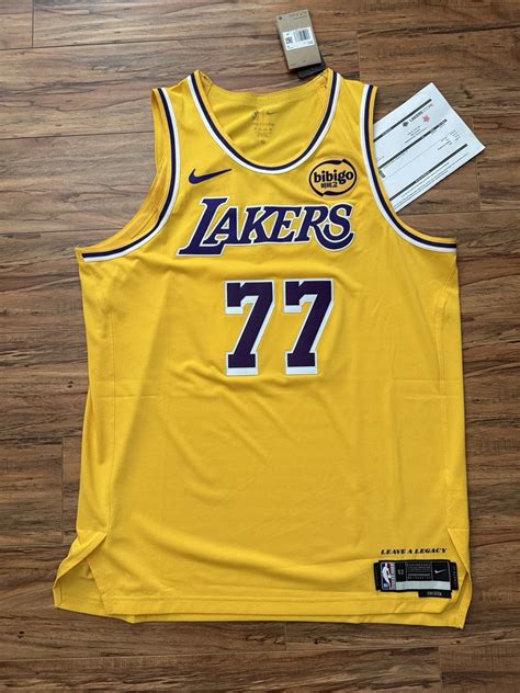 Luka Doncic #77 2025 Los Angeles LAKERS Icon Edition Authentic Jersey ...