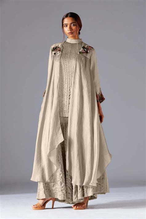 Grey Hamada Halterneck Top With Hamada Sharara and Hamada Cape – A ...