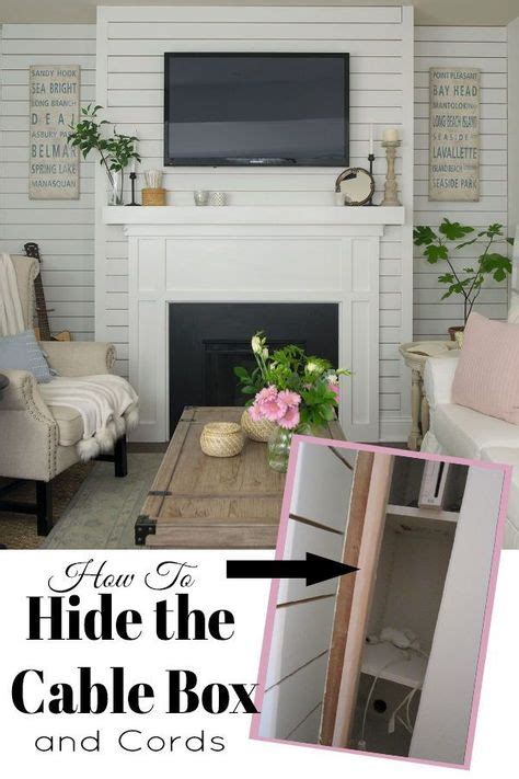 Wall Mount TV Hide Cable Box 的图像结果
