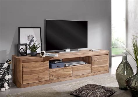 HOMERANGE Solid Wood Entertainment Tv Unit for Living Room | Free ...