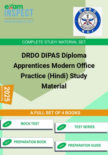 DRDO DIPAS Diploma Apprentices Modern Office Practice (Hindi) Study ...