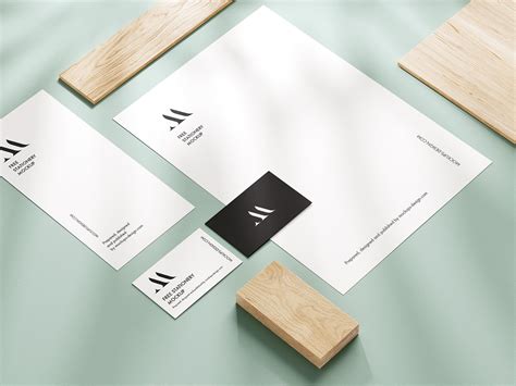 6 Free Elegant Shadow Stationery Mockup PSD Files - Good Mockups