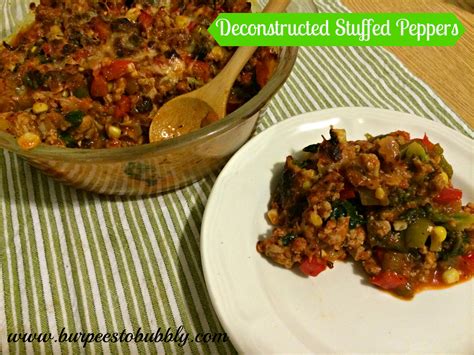 Deconstructed Stuffed Peppers – Burpees to Bubbly