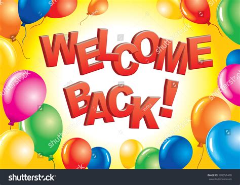 Welcome Back Sign Stock Vector 109051478 - Shutterstock