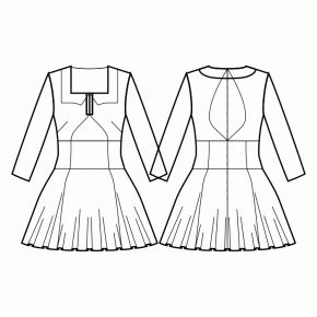 Dress #7810317 - Made to Measure Sewing Pattern by Sewist CAD Online ...