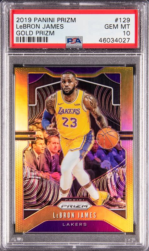 LeBron James 2019 Prizm #129 Gold /10 Price Guide - Sports Card Investor