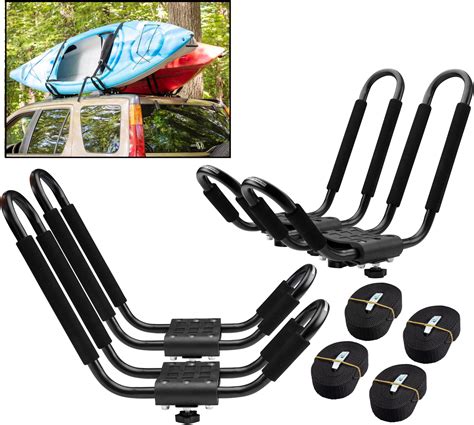 Amazon.com: SCS Direct Kayak Roof Rack Sets - Two Kayak Racks for Cars ...