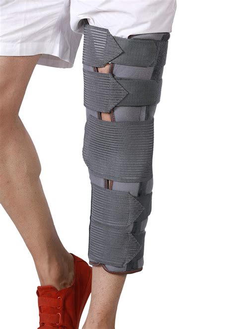 Buy HAKAN Long Knee Brace Straight Splint Post-Op Leg Immobilizer ...